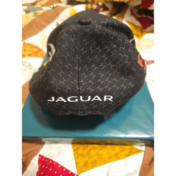 Jaguar TCS Racing Ball Cap Hat Black Blue Logo Adjustable One Size - Picture 3 of 7